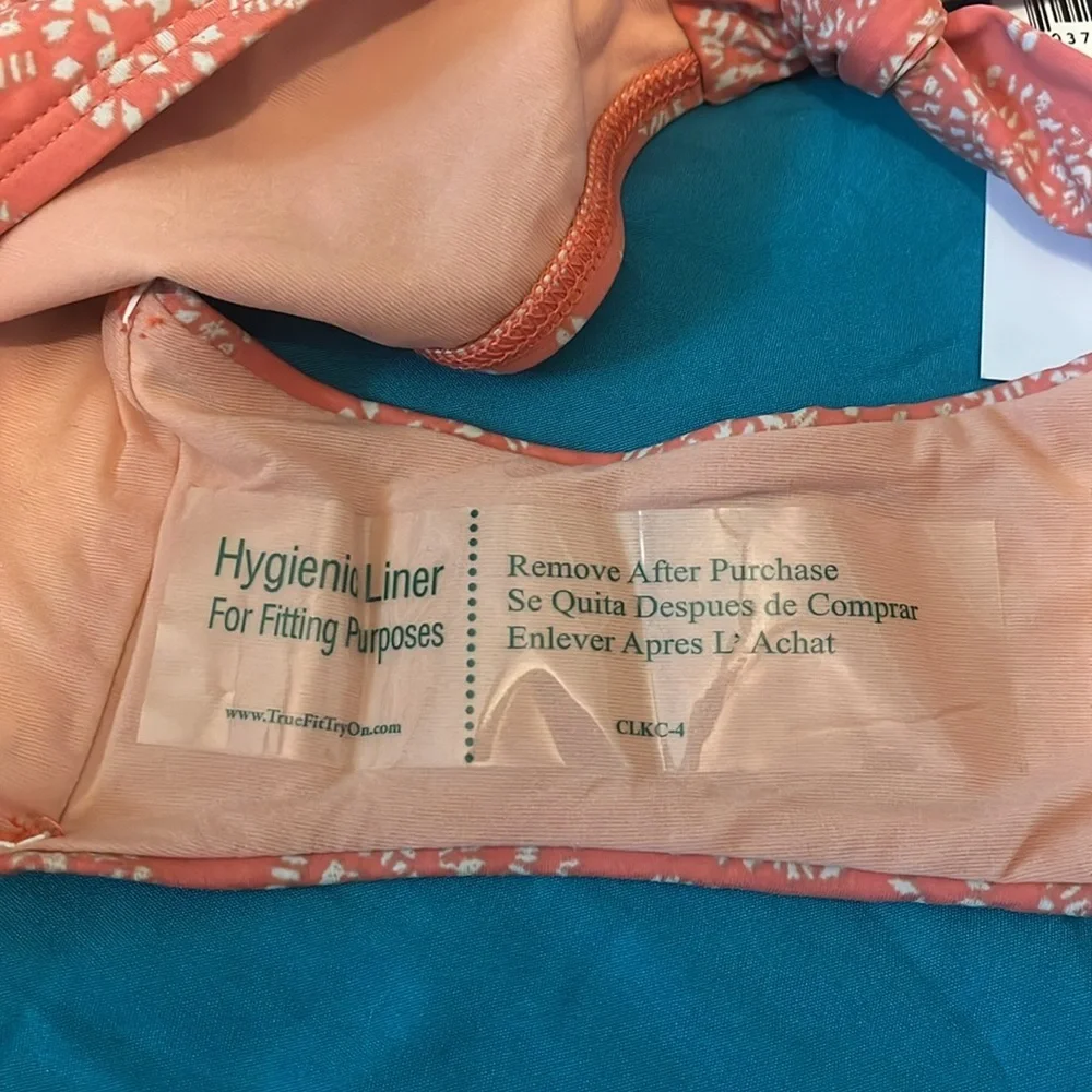 New Robin Piccone Isla Bikini Pink Geo Print Size‎ L - Picture 6 of 6